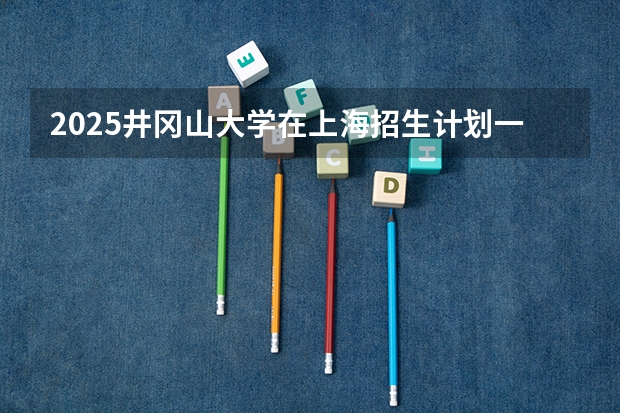 2025井冈山大学在上海招生计划一览表