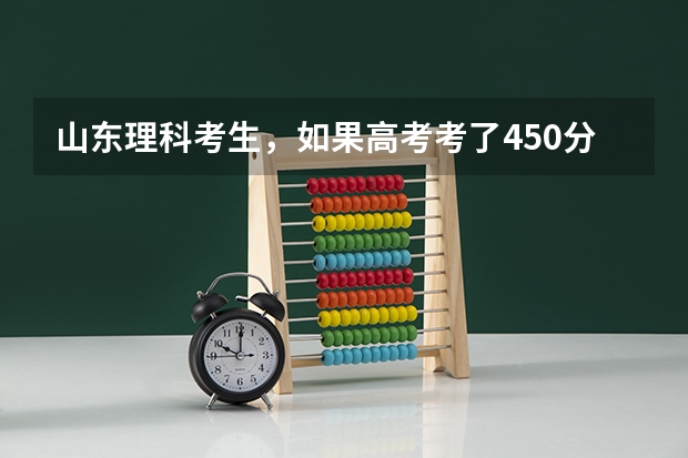 山东理科考生，如果高考考了450分左右，能考进滨州学院一专吗？