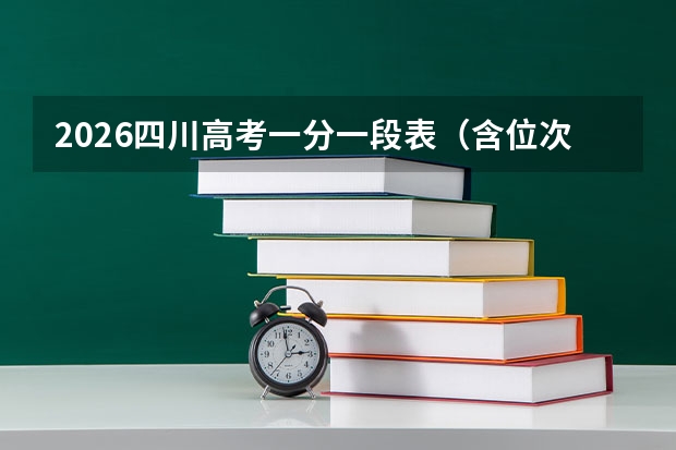 2026四川高考一分一段表（含位次）