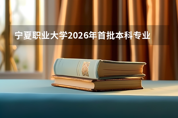 宁夏职业大学2026年首批本科专业招生及学前教育特色解读