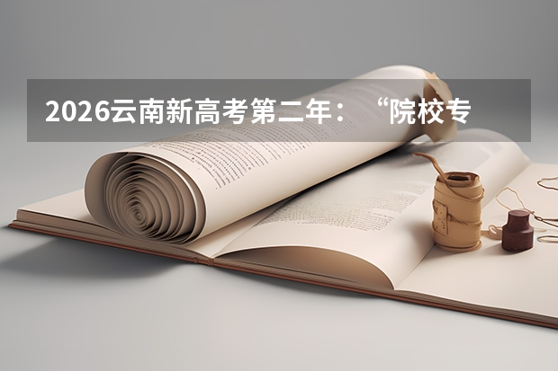 2026云南新高考第二年：“院校专业组”投档模式再优化