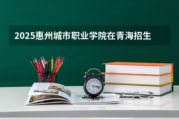 2025惠州城市职业学院在青海招生计划完整版（专业+人数+学费）2026志愿填报参考