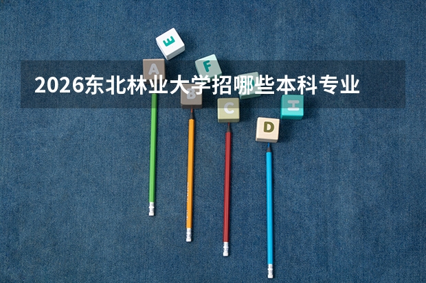2026东北林业大学招哪些本科专业？林业工程/生态学优势专业