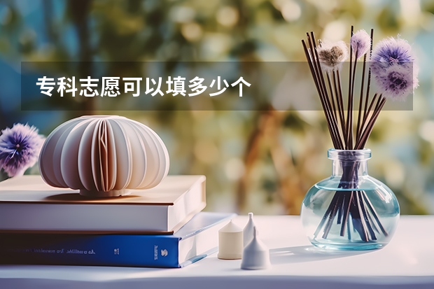 专科志愿可以填多少个
