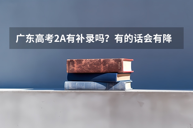 广东高考2A有补录吗？有的话会有降分吗，有哪些学校可能会降分补录。我理科563，2A线567。