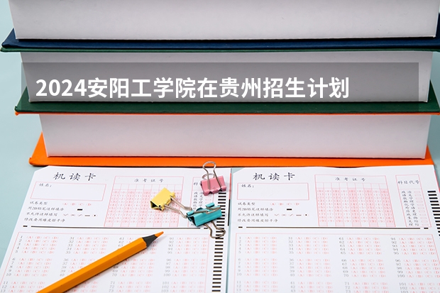2024安阳工学院在贵州招生计划 招多少人