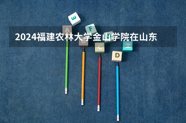 2024福建农林大学金山学院在山东招生计划 招多少人