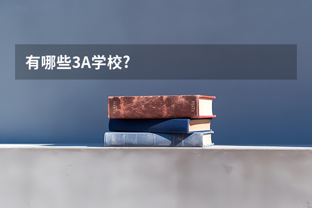 有哪些3A学校?