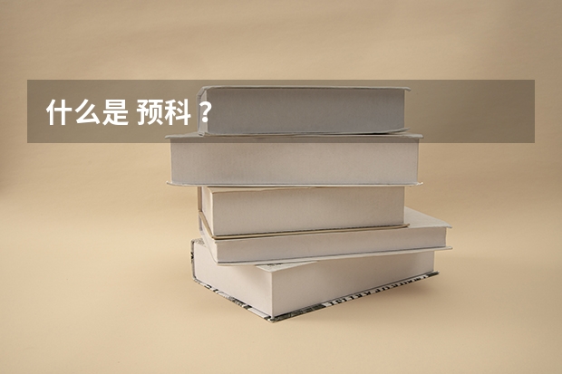 什么是 预科 ？