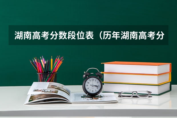 湖南高考分数段位表（历年湖南高考分数线）