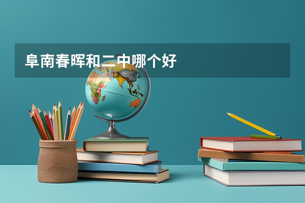 阜南春晖和二中哪个好