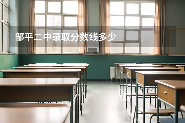 邹平二中录取分数线多少
