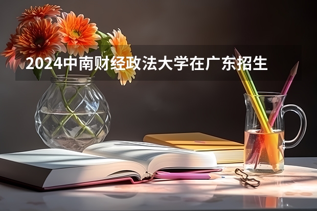 2024中南财经政法大学在广东招生计划 招多少人