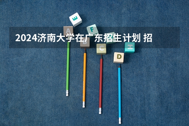 2024济南大学在广东招生计划 招多少人