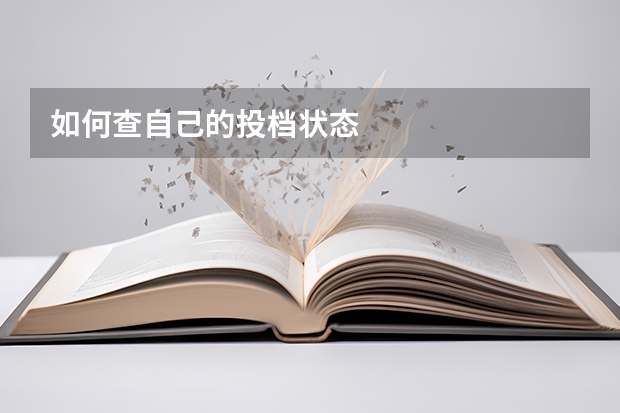 如何查自己的投档状态