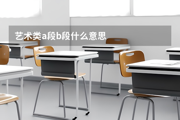 艺术类a段b段什么意思