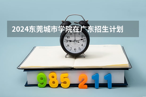 2024东莞城市学院在广东招生计划 招多少人