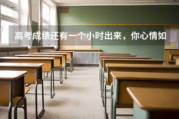 高考成绩还有一个小时出来，你心情如何？