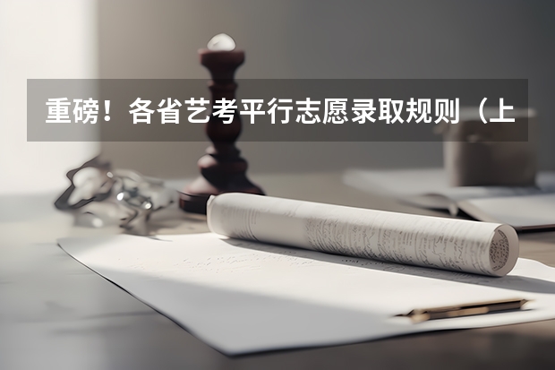 重磅！各省艺考平行志愿录取规则（上）（重庆平行志愿可以填几个学校）