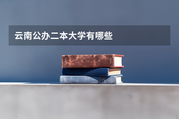 云南公办二本大学有哪些