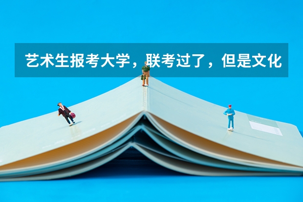 艺术生报考大学，联考过了，但是文化课没过本科线怎么办啊？