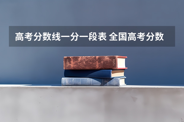 高考分数线一分一段表 全国高考分数线排名表