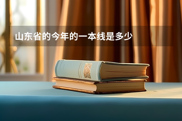 山东省的今年的一本线是多少