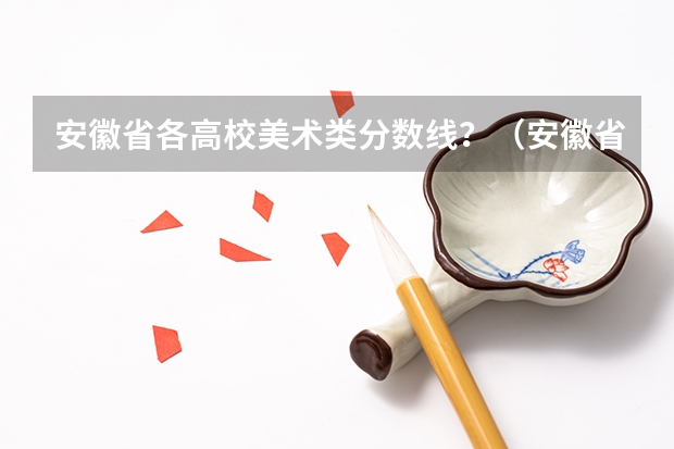 安徽省各高校美术类分数线？（安徽省美术综合分800分排名267可不可以进去）