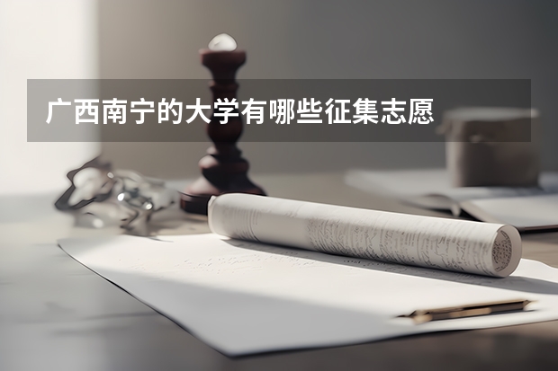 广西南宁的大学有哪些征集志愿