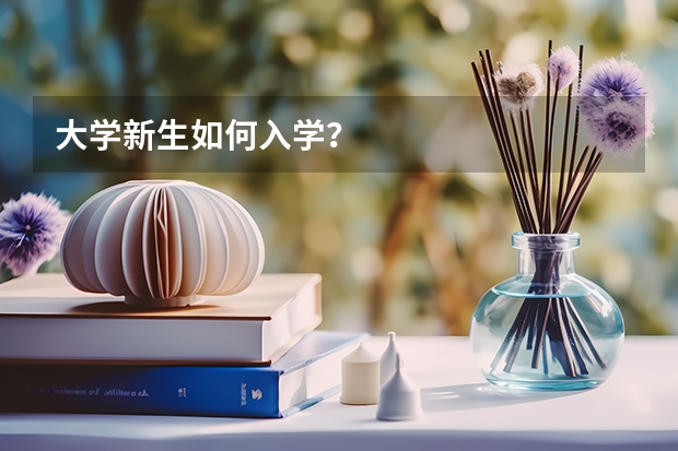 大学新生如何入学？