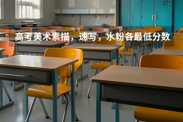 高考美术素描，速写，水粉各最低分数线多少