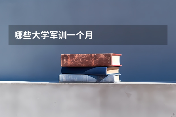 哪些大学军训一个月