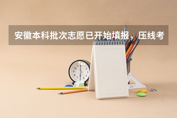 安徽本科批次志愿已开始填报，压线考生怎么填？需要注意什么？