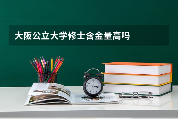 大阪公立大学修士含金量高吗