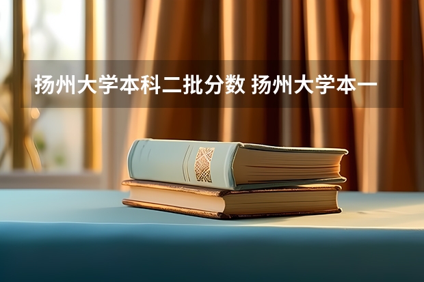 扬州大学本科二批分数 扬州大学本一分数线