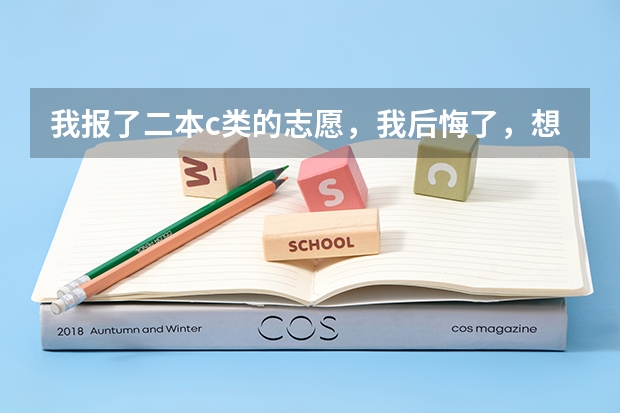 我报了二本c类的志愿，我后悔了，想读专科，万一被录取了怎么办？