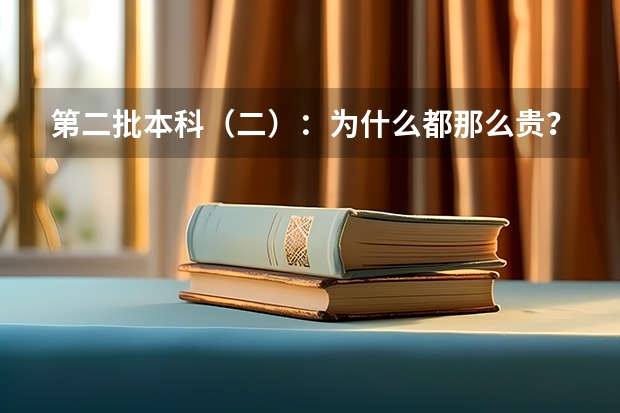 第二批本科（二）：为什么都那么贵？在湖北有没有便宜点的？