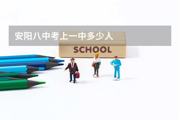 安阳八中考上一中多少人