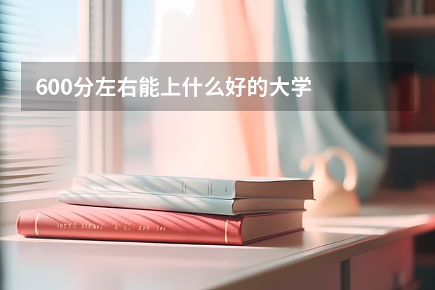 600分左右能上什么好的大学