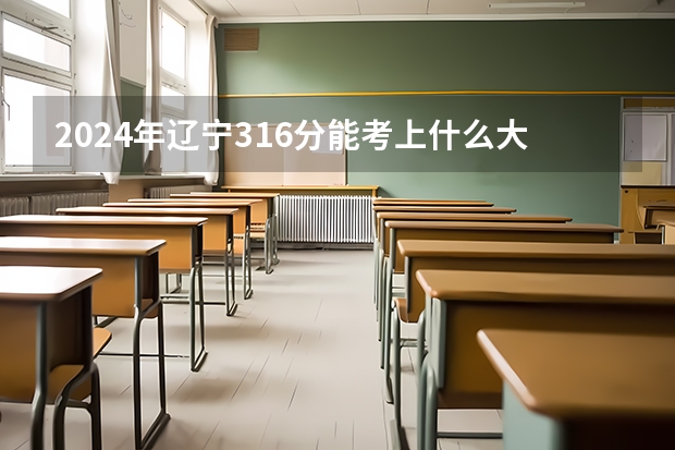 2024年辽宁316分能考上什么大学？