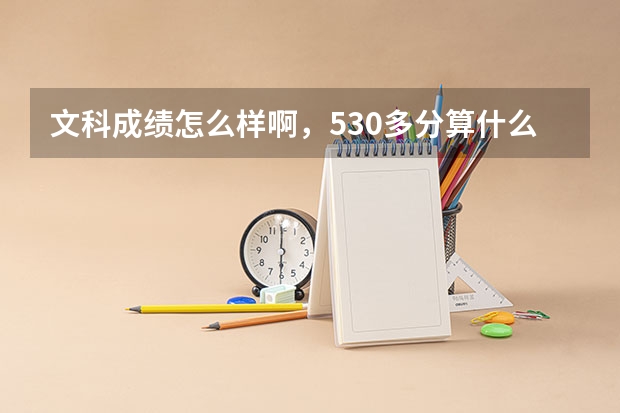 文科成绩怎么样啊，530多分算什么水平