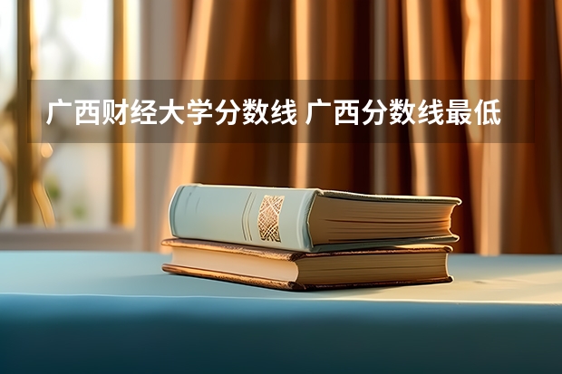 广西财经大学分数线 广西分数线最低的二本大学