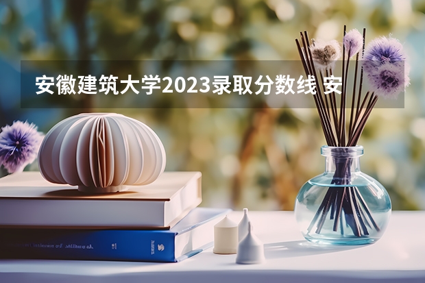 安徽建筑大学2023录取分数线 安徽建筑大学录取分数线