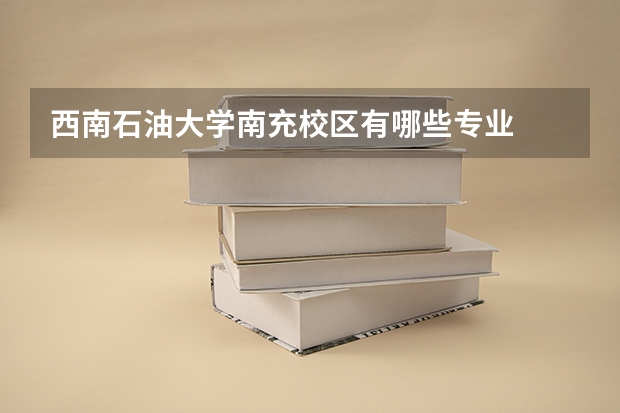 西南石油大学南充校区有哪些专业