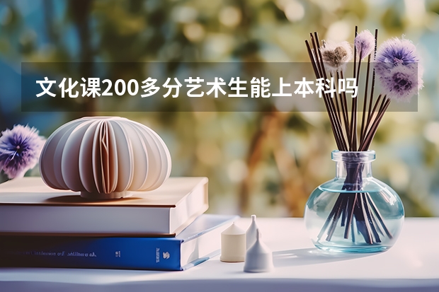 文化课200多分艺术生能上本科吗