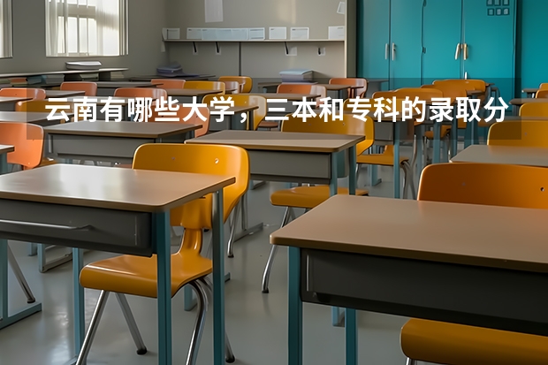云南有哪些大学，三本和专科的录取分数线都是多少了？