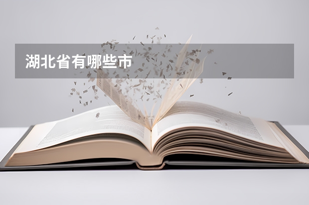 湖北省有哪些市