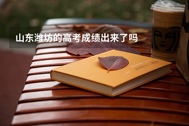 山东潍坊的高考成绩出来了吗