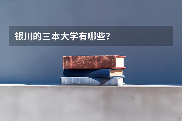 银川的三本大学有哪些？